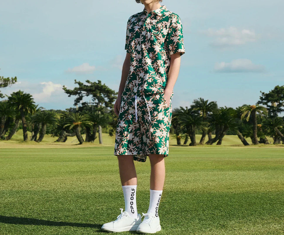 FLOWER MOTIF POLO SS | MEN-SAMPLE-