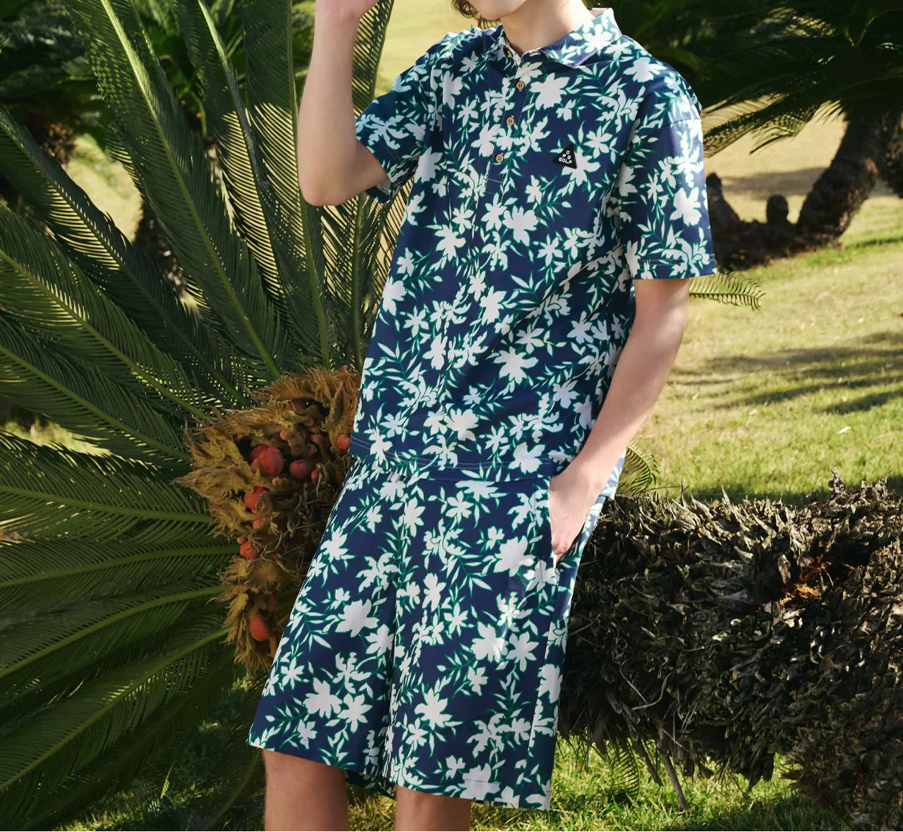 FLOWER MOTIF SH.PANTS | MEN-SAMPLE-