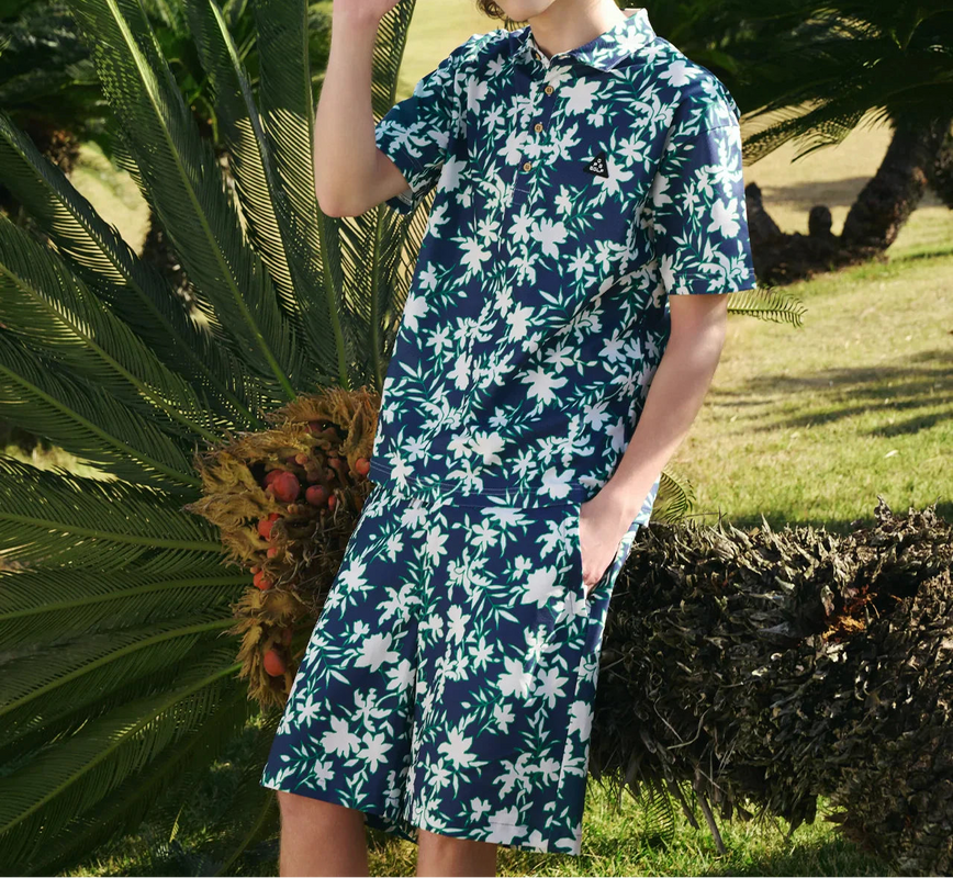 FLOWER MOTIF SH.PANTS | MEN-SAMPLE-