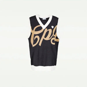 【Sample】インターシャビッグロゴニットベスト | MEN