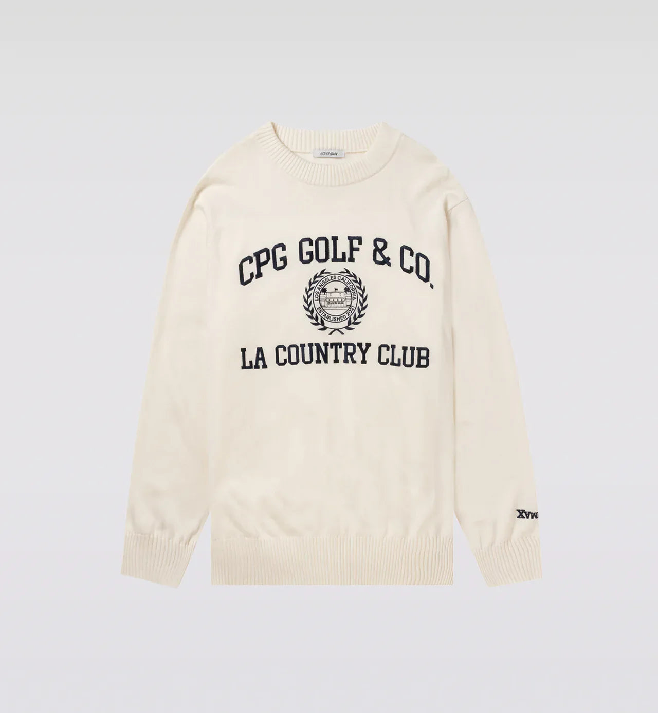 【new arrival】PULL OVER LOGO INTARSIA | MEN-SAMPLE-