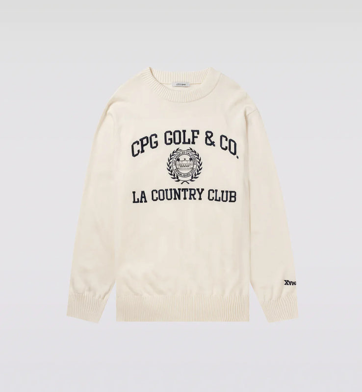 【new arrival】PULL OVER LOGO INTARSIA | MEN-SAMPLE-