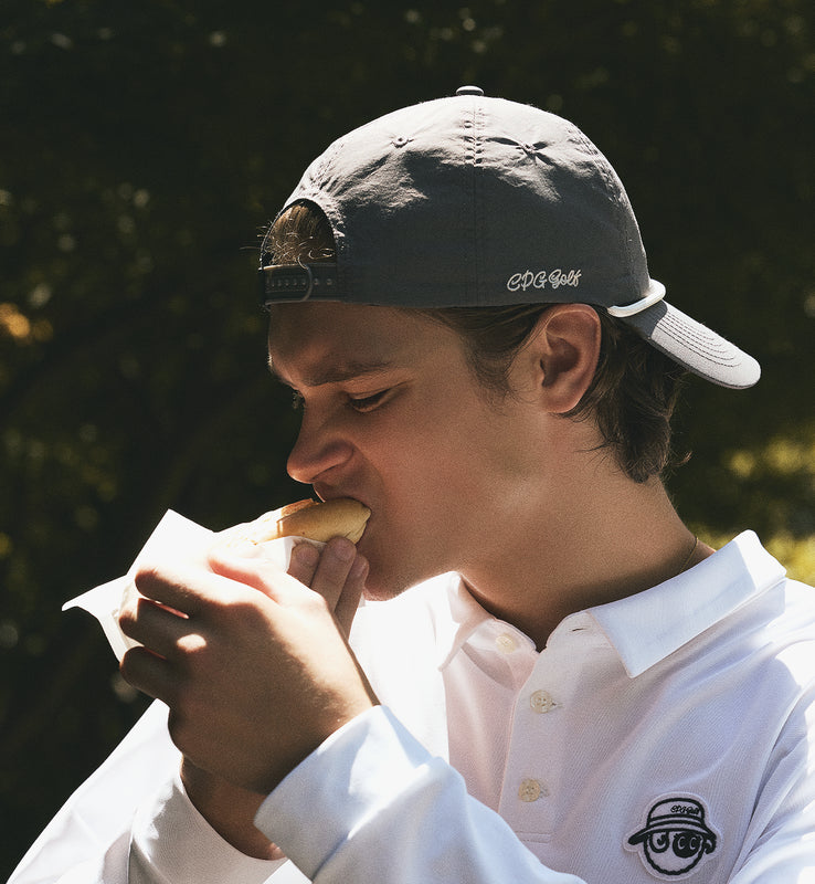 C LOGO NYLON TWILL CAP