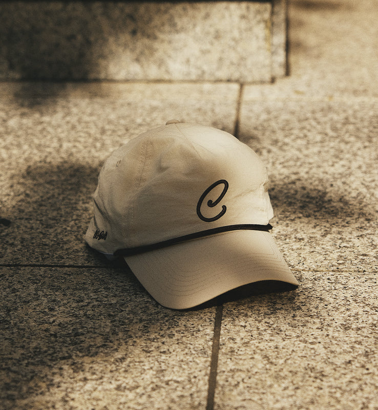 C LOGO NYLON TWILL CAP