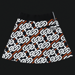 【9월 9일 이후 출하】 CHAIN ​​LOGO GRAPHICAL SKIRT(체인 로고 그래픽 스커트)