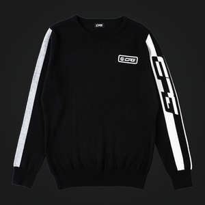 【9월 9일 이후 출하】crew neck side logo knit(크루넥 사이드 로고 니트)