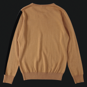 【9월 9일 이후 출하】crew neck side logo knit(크루넥 사이드 로고 니트)