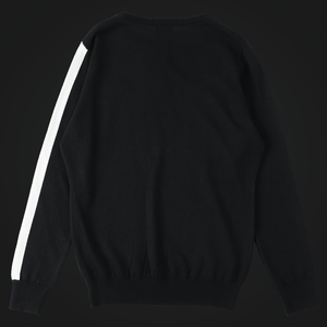 【9월 9일 이후 출하】crew neck side logo knit(크루넥 사이드 로고 니트)