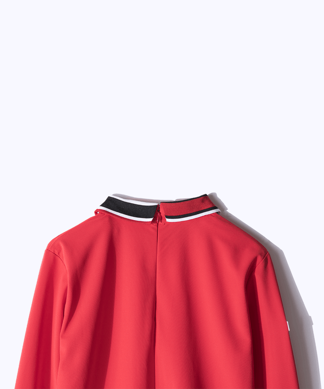 Dry type rib collar long sleeve shirt（ドライタイプリブ衿ロングスリーブシャツ）