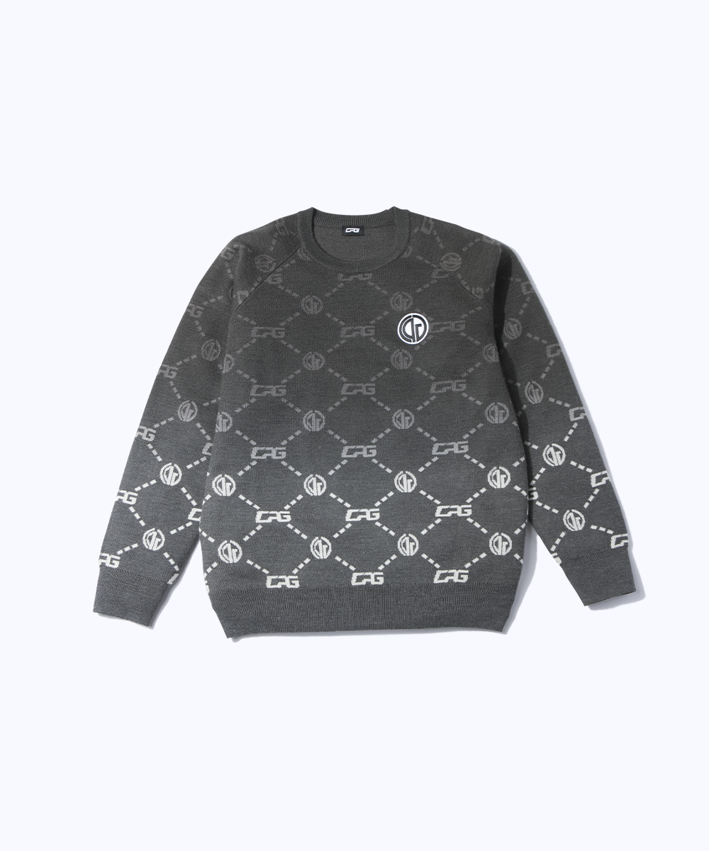 【9월 9일 이후 출하】 gradient logo sweater(그라데이션 로고 스웨터)