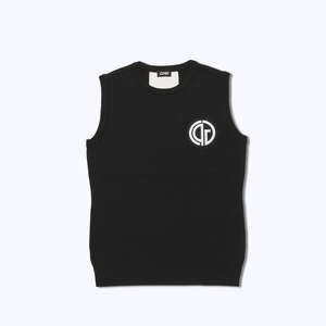 【9월 9일 이후 출하】 Knit vest with emblem(패치가 달린 니트 베스트) |