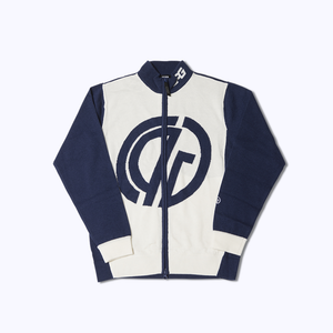 【9월 9일 이후 출하】 Full Zipup Logo Motif Knit Blouzon(로고 모티프 니트 블루존) | MENS