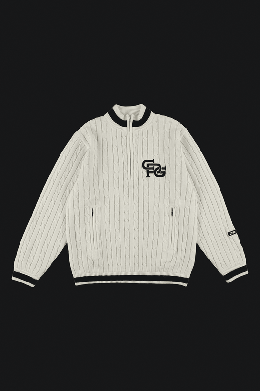【9월 9일 이후 출하】 half zip knit blouson(하프 Zip 니트 블루존)
