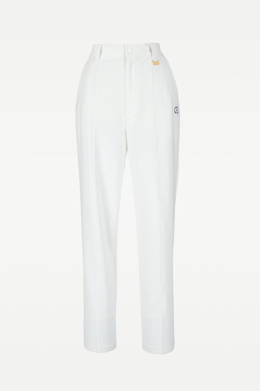 2WAYストレッチセンタープレスパンツ CPGゴルフ レディース パンツ ホワイト ゴルフウェア