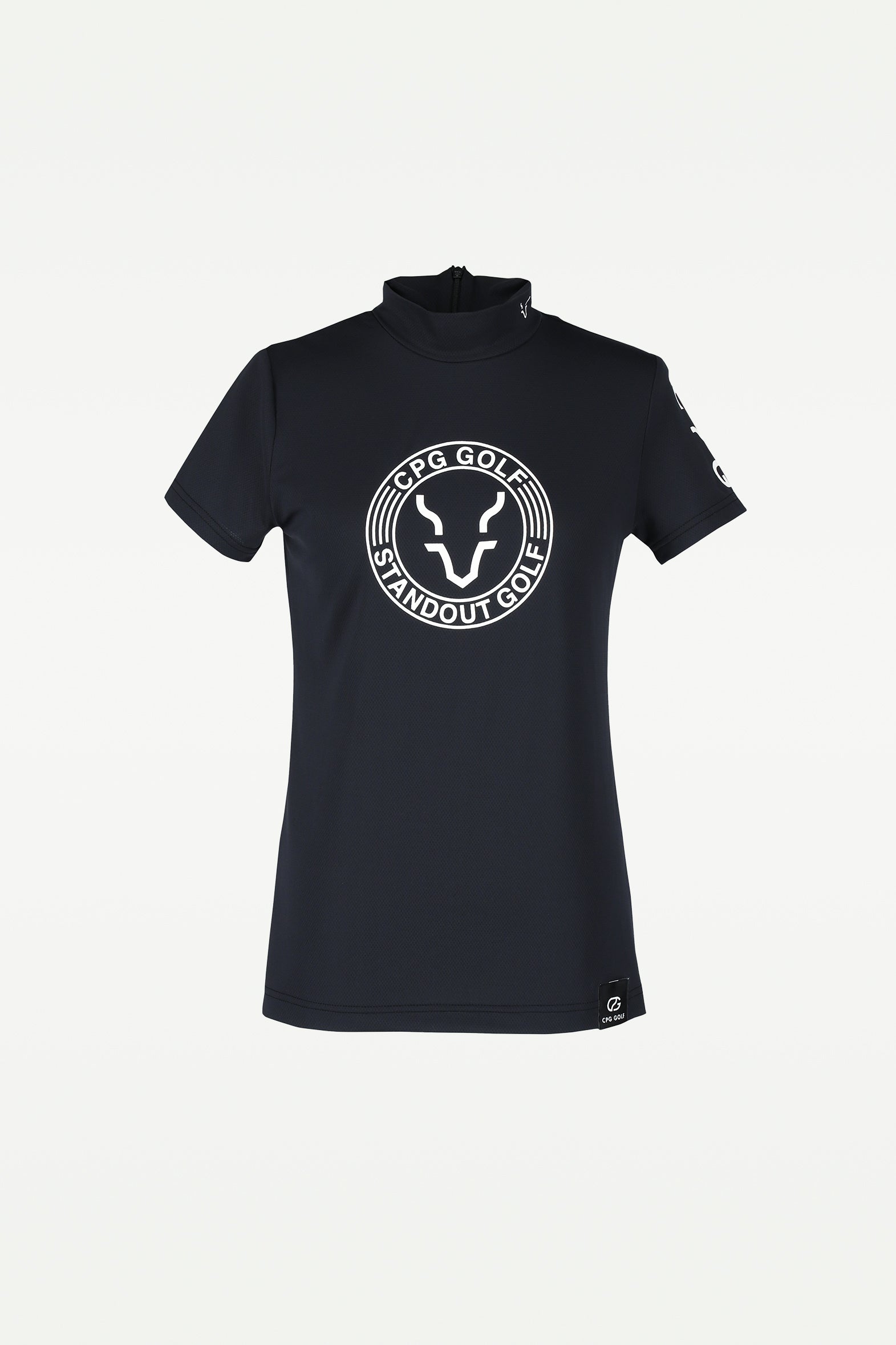 ロゴプリントモックネックSS-SAMPLE-