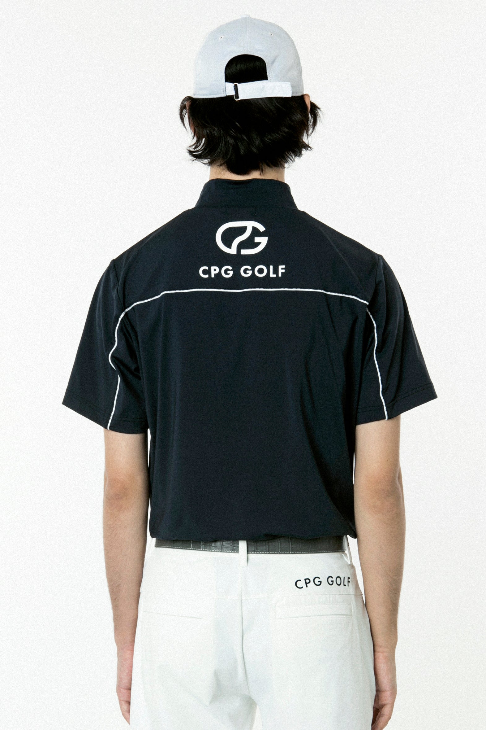 CPG GOLF シーピージーゴルフ ゴルフウェア メンズ 半袖 モックネック 