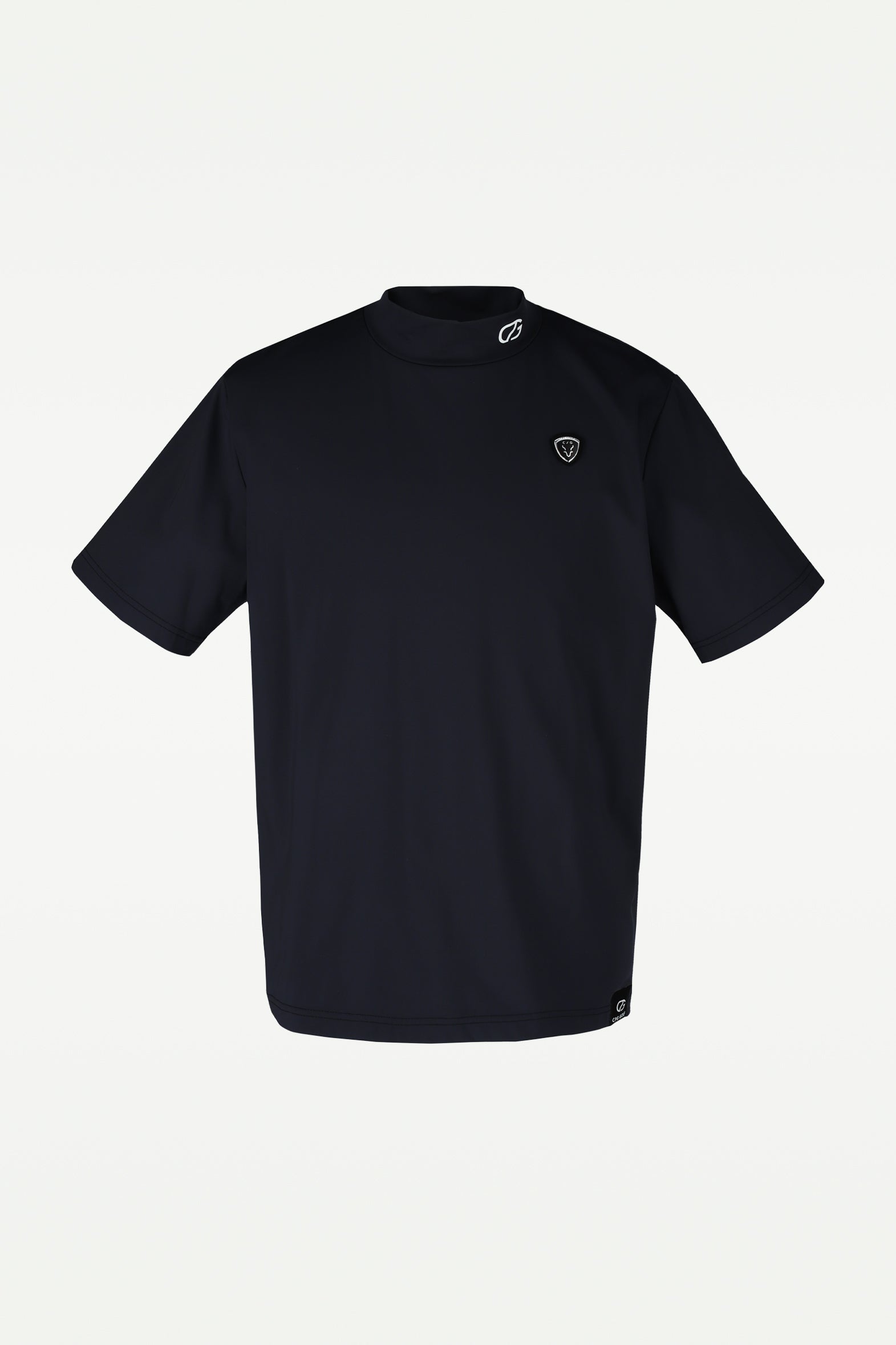 CPGゴルフ(CPG GOLF) ロゴパイピングつきモックネックシャツ