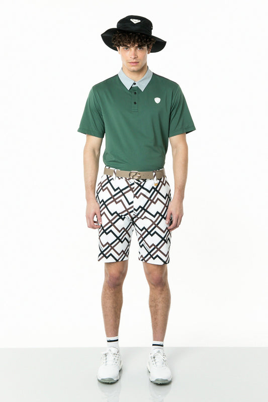 背中BIGロゴマークポロショートスリーブ  CPGゴルフ メンズ 半袖 Tシャツ ゴルフウェア