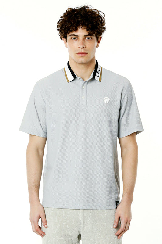 衿ジャガード ポロショートスリーブ  CPGゴルフ Tシャツ 半袖 メンズ ゴルフウェア